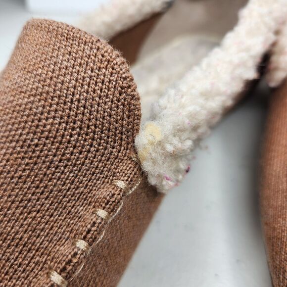 ROTHY'S Women's The Slipper Knit Wool Fleece Lining, Nutmeg Beige Tan Size 8 - Picture 8 of 14
